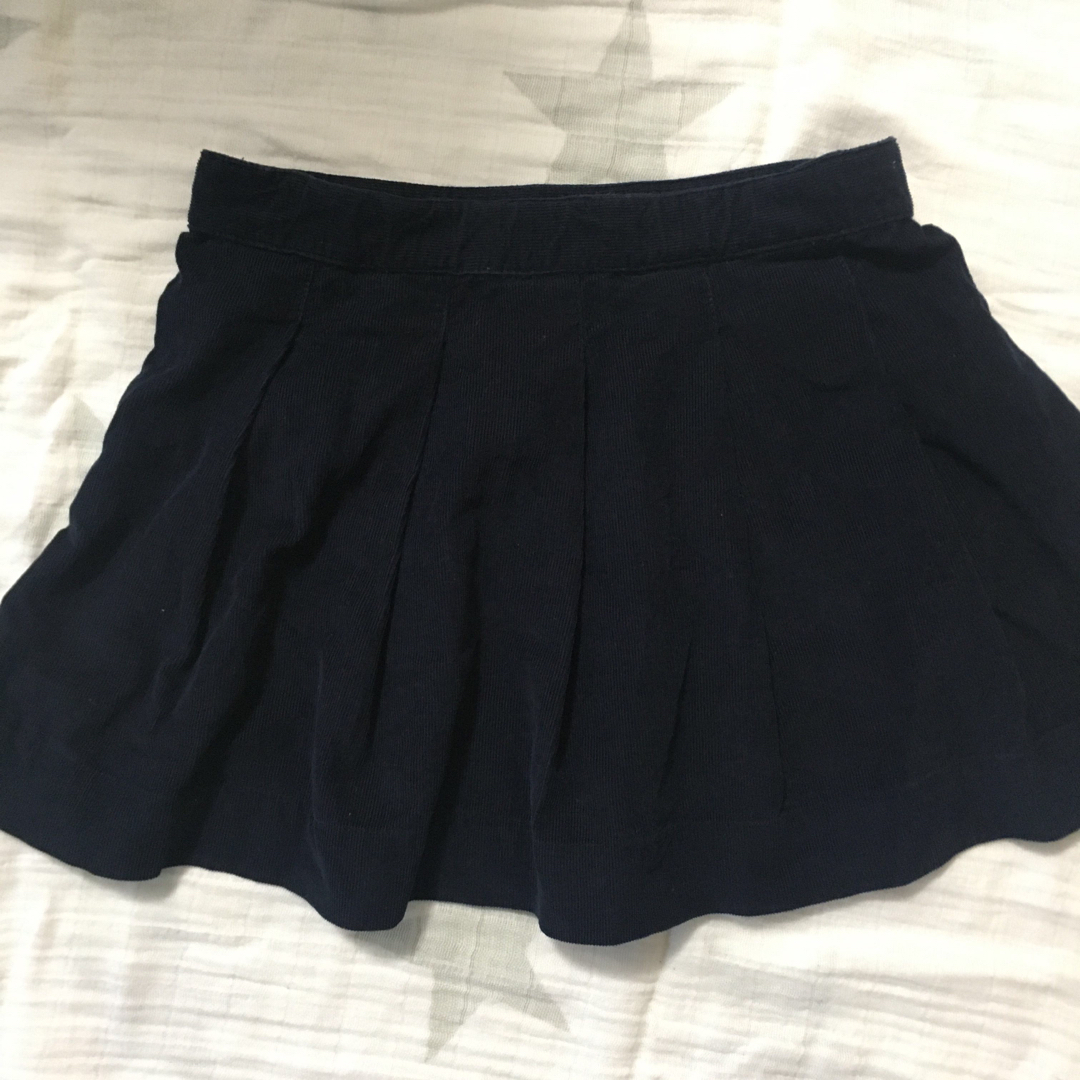 PETIT BATEAU(プチバトー)のプチバトー　コーディロイスカート　5ans ネイビー キッズ/ベビー/マタニティのキッズ服女の子用(90cm~)(スカート)の商品写真