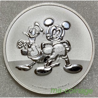 ディズニー(Disney)の2023 ニウエ　ミッキー&ドナルド　１オンス銀貨BU　カプセル別売り(貨幣)