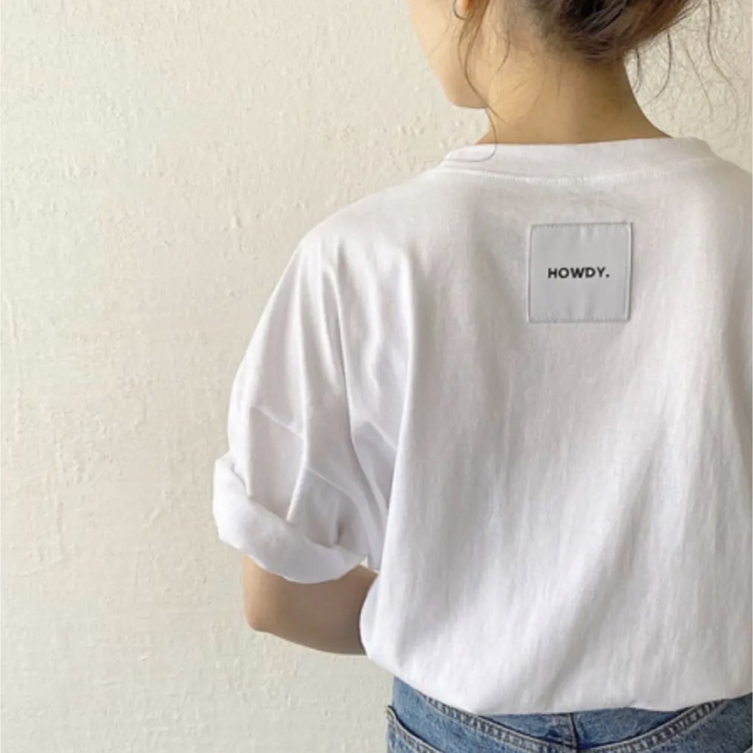 【non-non様専用】howdy.back label T.White レディースのトップス(Tシャツ(半袖/袖なし))の商品写真