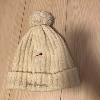 ポンポネット(pom ponette)の最終値下げしました　ポンポネット　ニット帽　刺繍(帽子)