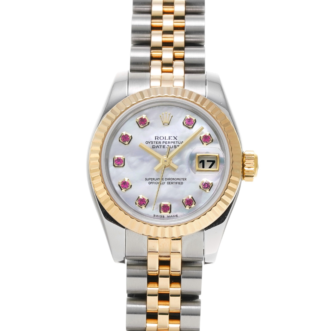 ROLEX(ロレックス)の中古 ロレックス ROLEX 179173NGR F番(2004年頃製造) ホワイトシェル /ルビー レディース 腕時計 レディースのファッション小物(腕時計)の商品写真