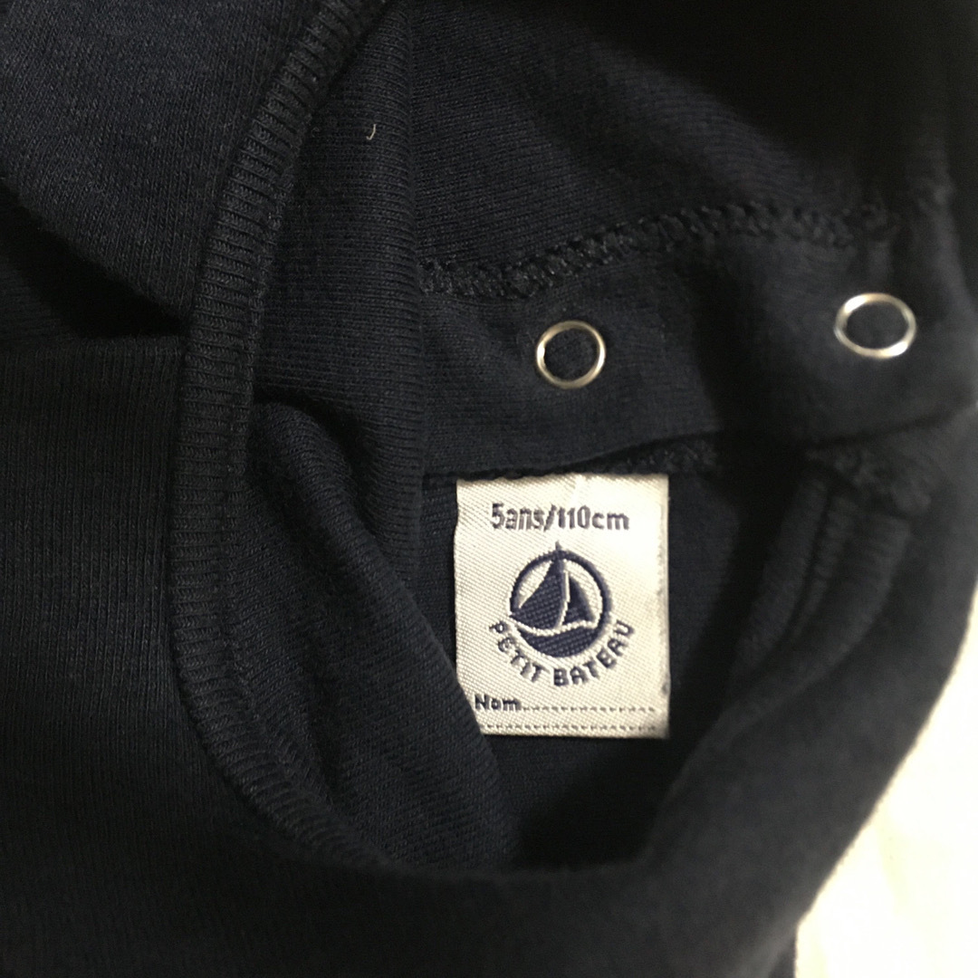 PETIT BATEAU(プチバトー)のプチバトー　カットソー&コーディロイスカート　ネイビー5ans キッズ/ベビー/マタニティのキッズ服女の子用(90cm~)(Tシャツ/カットソー)の商品写真