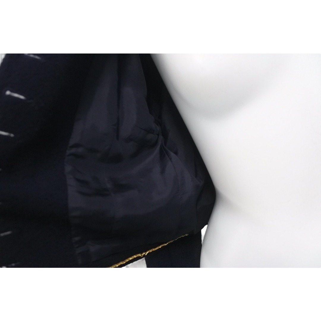 CHANEL(シャネル)の極美品 CHANEL シャネル セーラー ツイード ジャケット ネイビー ショート丈 テーラード ゴールド金具 アウター 中古 57201 レディースのジャケット/アウター(その他)の商品写真
