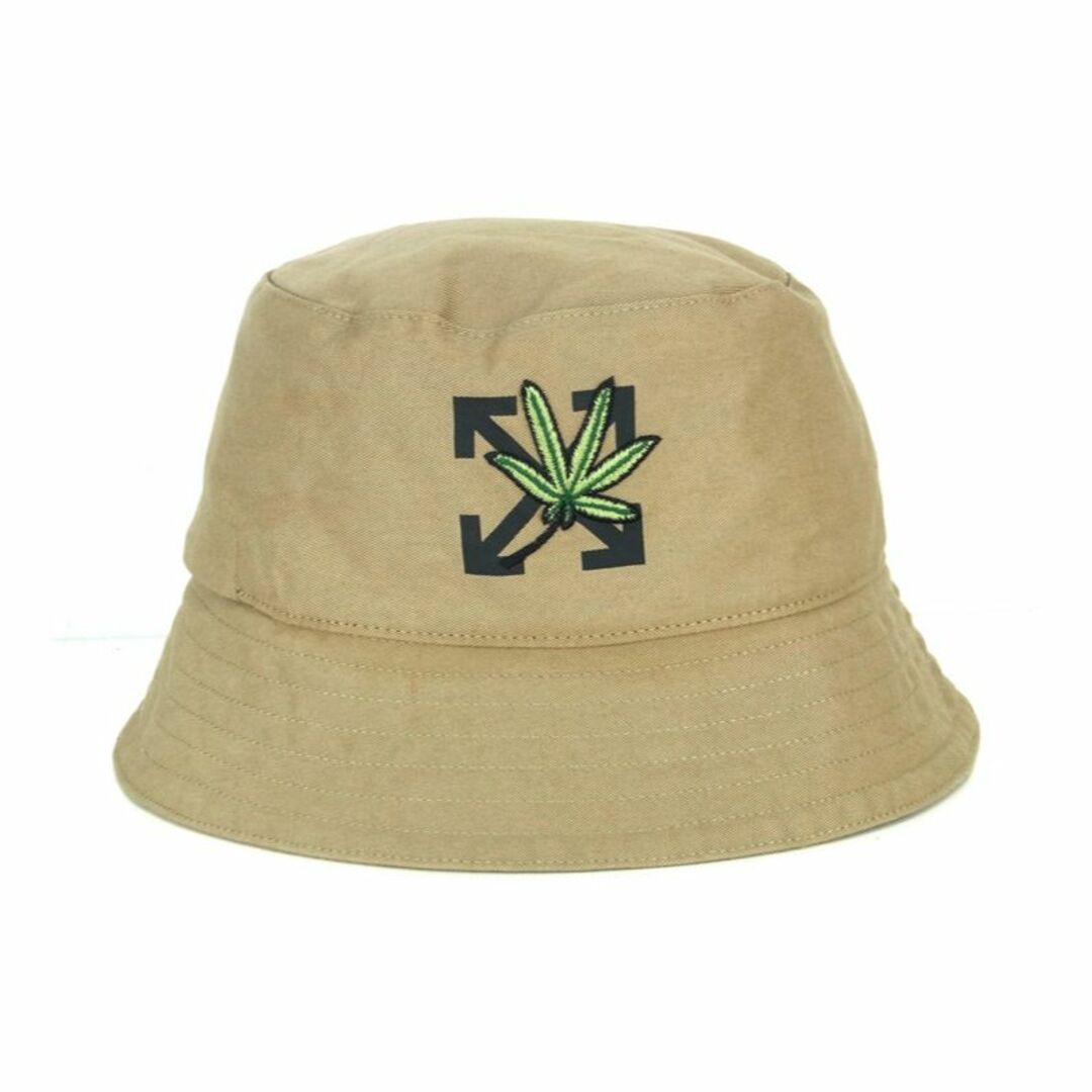 オフホワイト OFF WHITE ■ 【 Weed Bucket Hat 】 ウィード ロゴ バケット ハット 帽子 w17072ー採寸頭囲