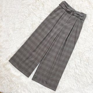 プラステ(PLST)の美品　PLST プラステ　ワイドパンツ　黒　ブラウン　ベージュ　ブルー　XS(カジュアルパンツ)