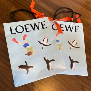 ロエベ(LOEWE)の2枚セット♡ロエベリボン♡LOEWE ショッパー　期間限定ver(ショップ袋)