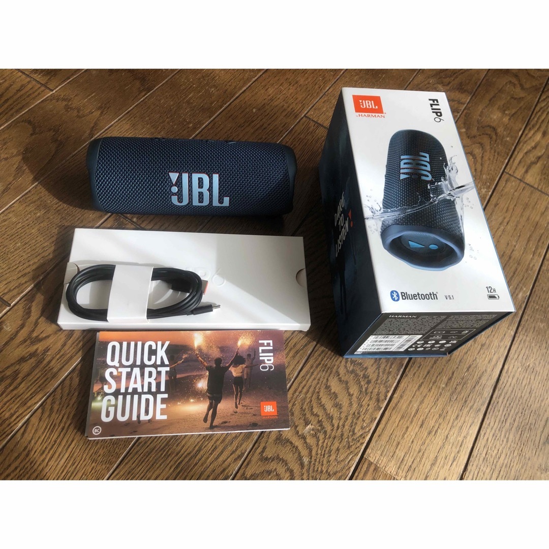 オーディオ機器JBL スピーカー FLIP6 ブルー 青 Bluetoothスピーカー