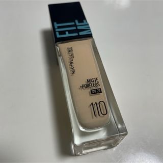 メイベリン(MAYBELLINE)のフィットミー リキッド ファンデーション R 【マット】110 明るい肌色(イエ(ファンデーション)