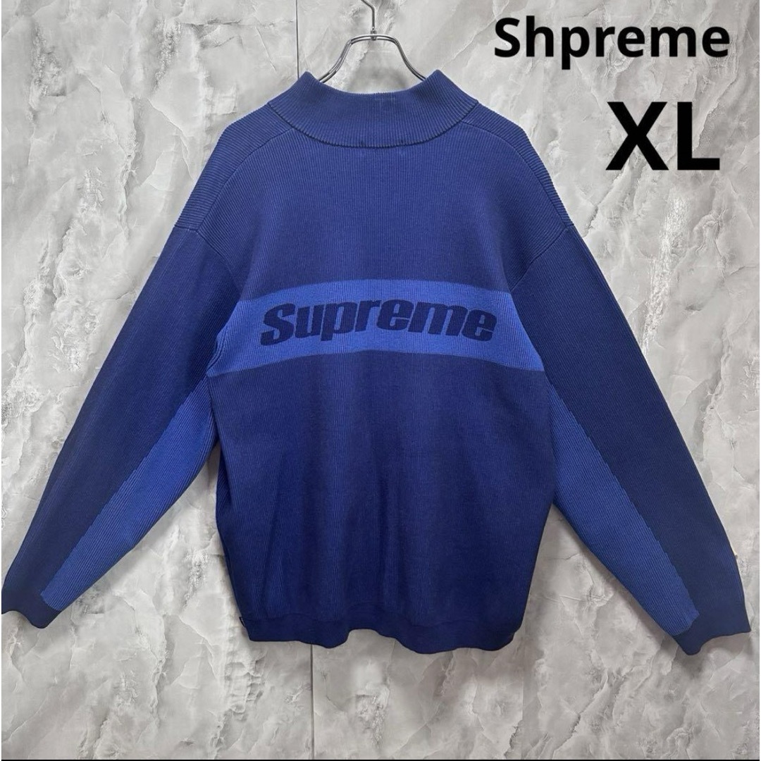 ニット/セーター22AW/2-Tone Ribbed Zip Up Sweater/セーターXL