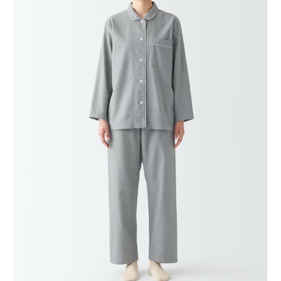 MUJI (無印良品)(ムジルシリョウヒン)の無印良品 フランネルパジャマ レディースＬサイズ レディースのルームウェア/パジャマ(パジャマ)の商品写真