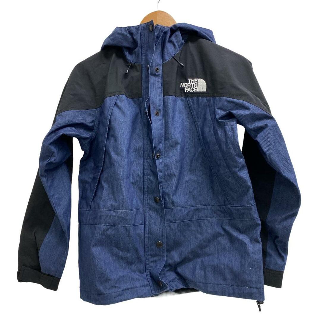 ザノースフェイス THE NORTH FACE ナイロンジャケット
 MOUNTAIN LIGHT DENIM JACKET NPW22135 ブルー約64cm身幅