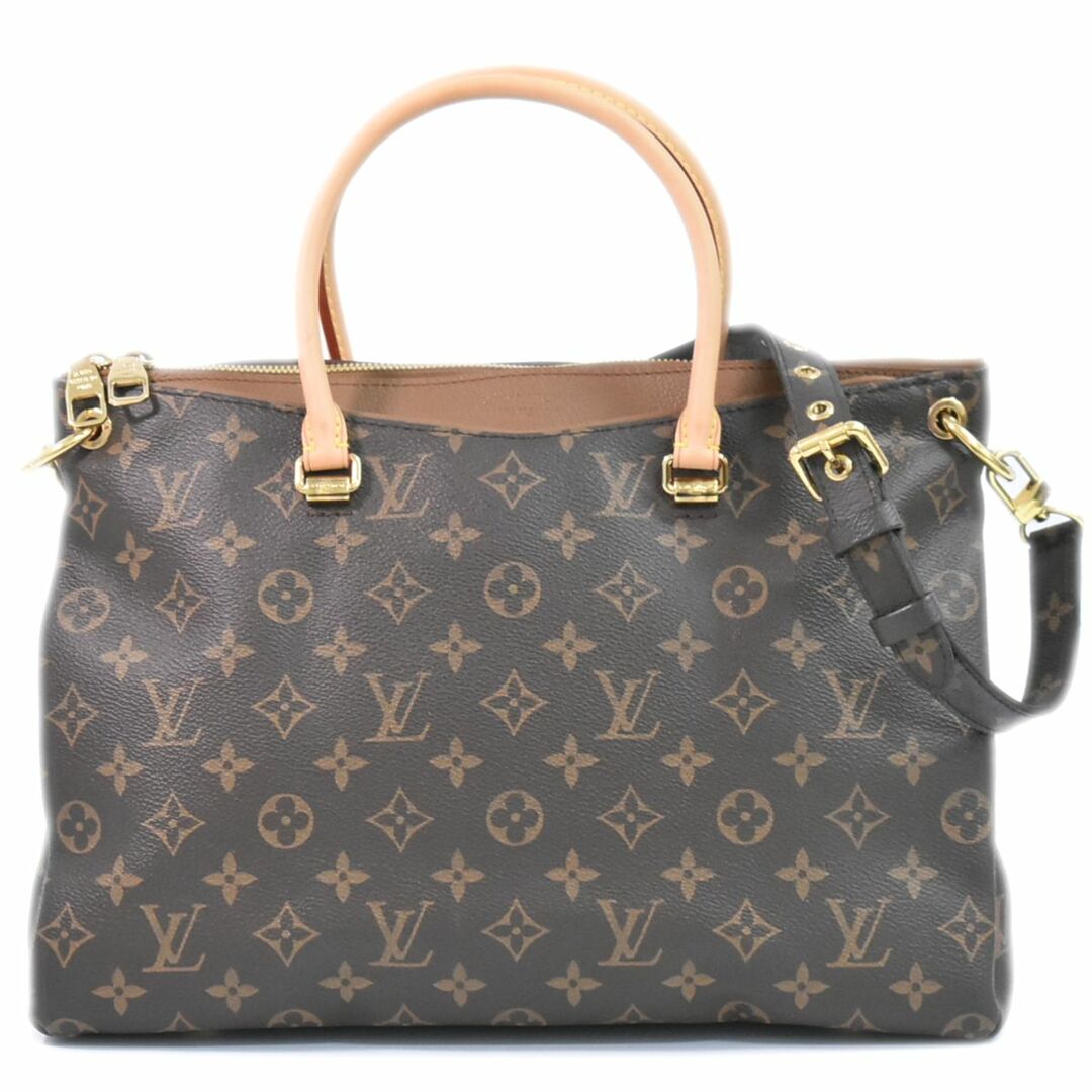 レディース本物 ルイヴィトン LOUIS VUITTON LV パラス モノグラム 2WAY ショルダーバッグ ハンドバッグ アヴァーヌ ブラウン M40907 Pallas ビトン バッグ