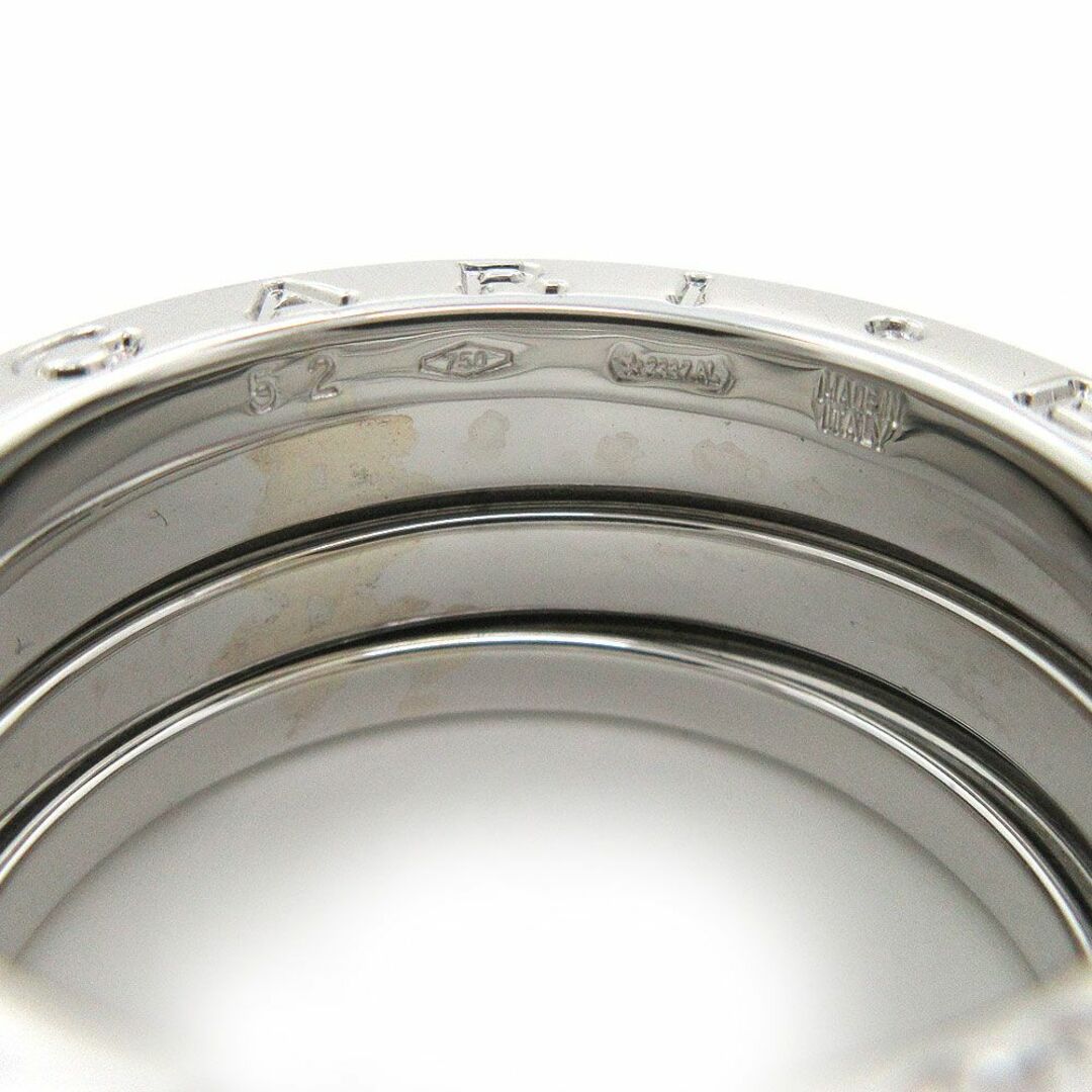 BVLGARI(ブルガリ)の美品 ブルガリ 指輪 新品仕上げ済 ビー・ゼロワン 3バンド リング K18 WG 52 11号 BVLGARI イタリア製 ジュエリー ホワイトゴールド レディースのアクセサリー(リング(指輪))の商品写真