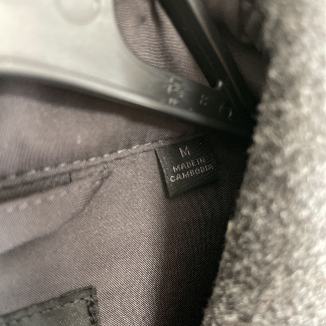 ユニクロ　アウター オーバーシャツジャケット ダークグレイ メンズ メンズのジャケット/アウター(その他)の商品写真