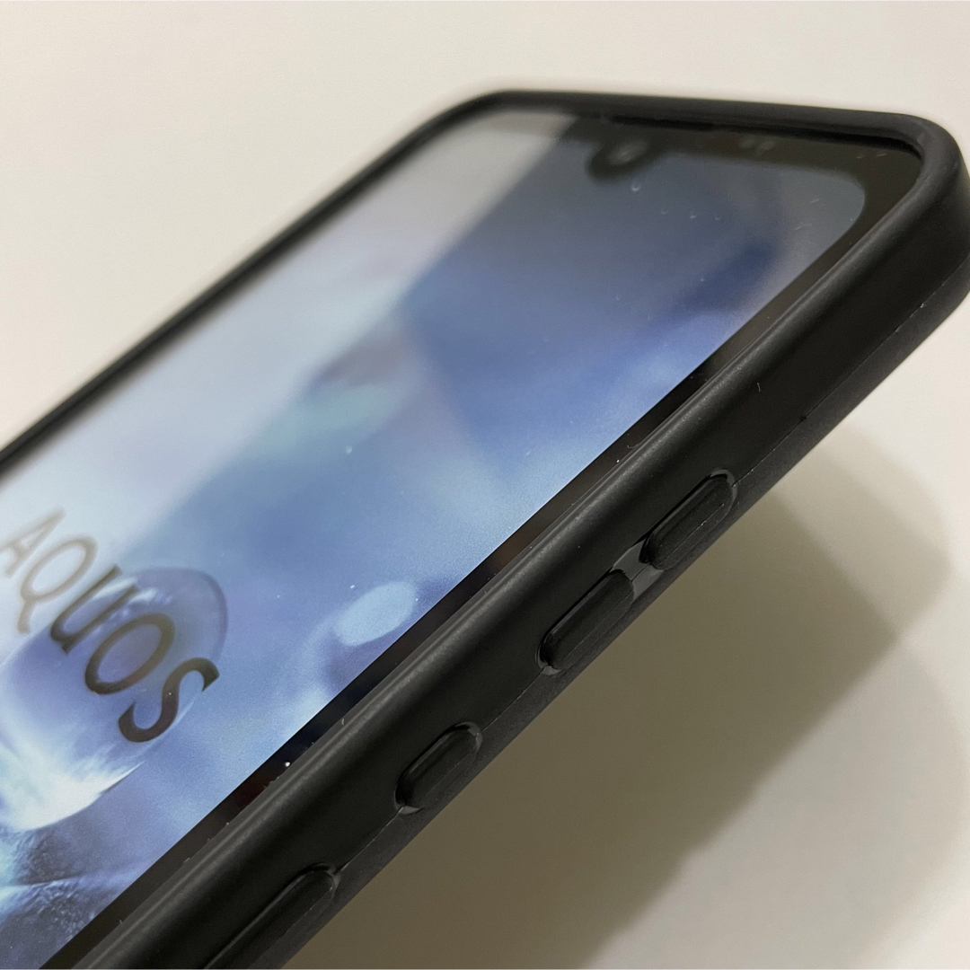 AQUOS wish wish2 黒 サークル ソフトケース カバー スマホ/家電/カメラのスマホアクセサリー(Androidケース)の商品写真