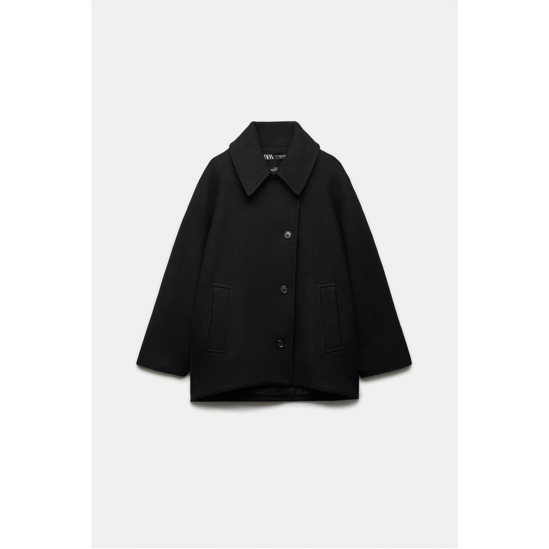 今期新作‼️ZARA‼️クロップドMANTECOウールコート‼️ 今期新作‼️ZARA‼️クロップドMANTECOウールコート‼️