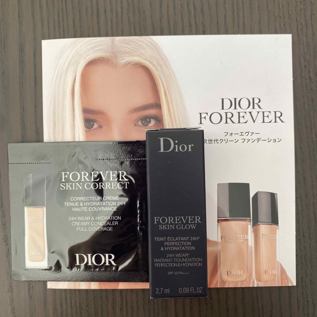 Dior(ディオール)のDIOR リキッドファンデーション、コンシーラーサンプル コスメ/美容のキット/セット(サンプル/トライアルキット)の商品写真