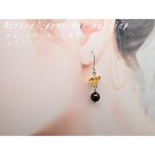 天然石　ピアス　No.p009　ガーネット(ピアス)