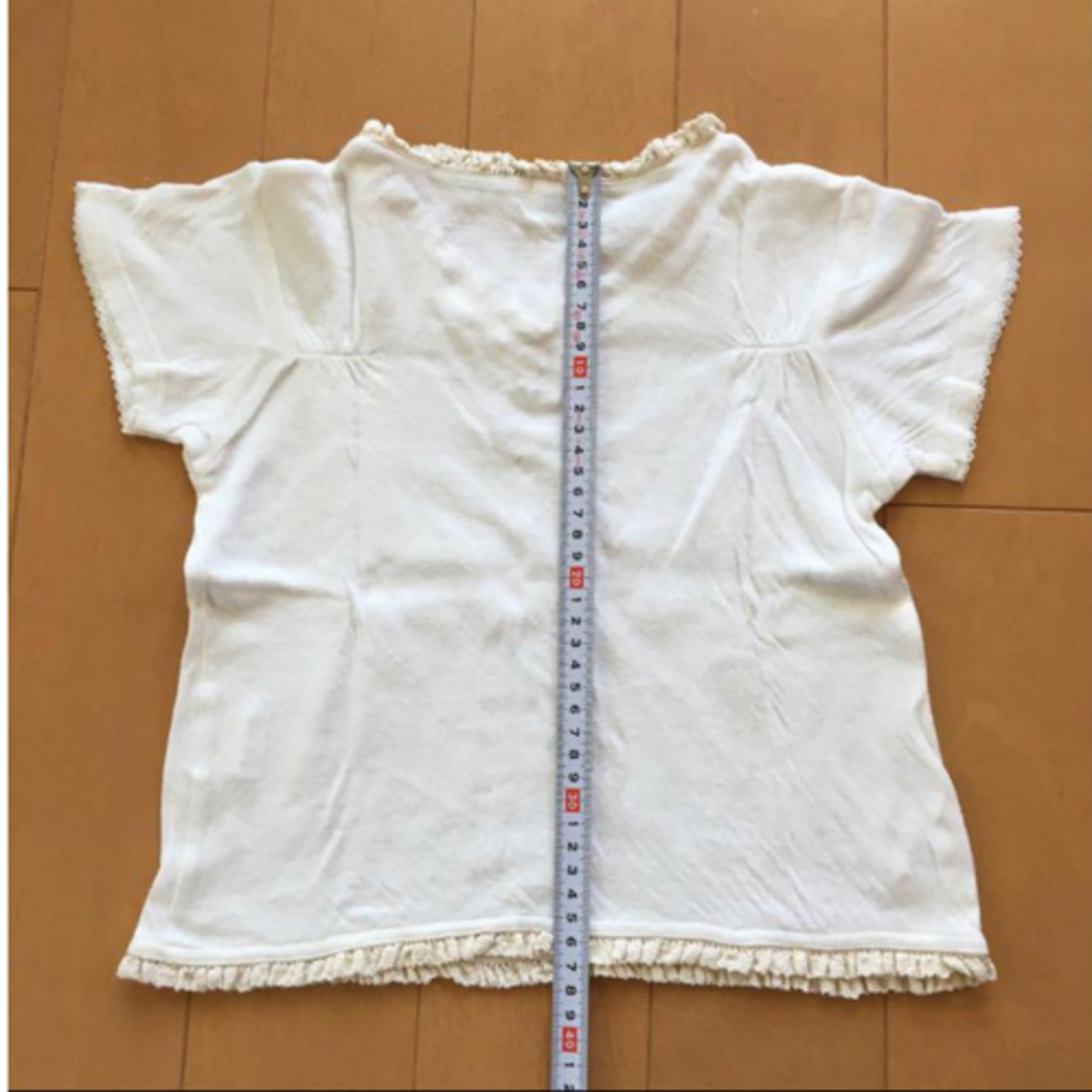 GLOBAL WORK(グローバルワーク)のGLOBAL WORK  Tシャツ　（110㎝）オフホワイト キッズ/ベビー/マタニティのキッズ服女の子用(90cm~)(Tシャツ/カットソー)の商品写真