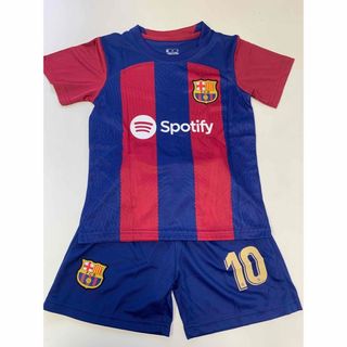 160cmバルセロナ　メッシ　子供サッカーユニフォーム三点セット(Tシャツ/カットソー)