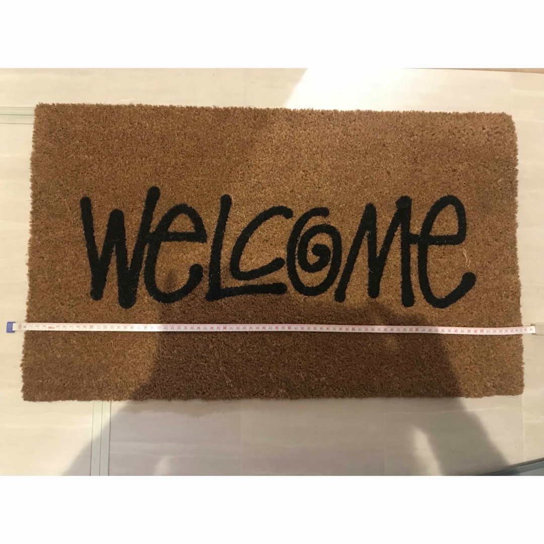 STUSSY(ステューシー)のSTUSSY WELCOME MAT 完売品 stussy ラグ ステューシー  インテリア/住まい/日用品のラグ/カーペット/マット(玄関マット)の商品写真