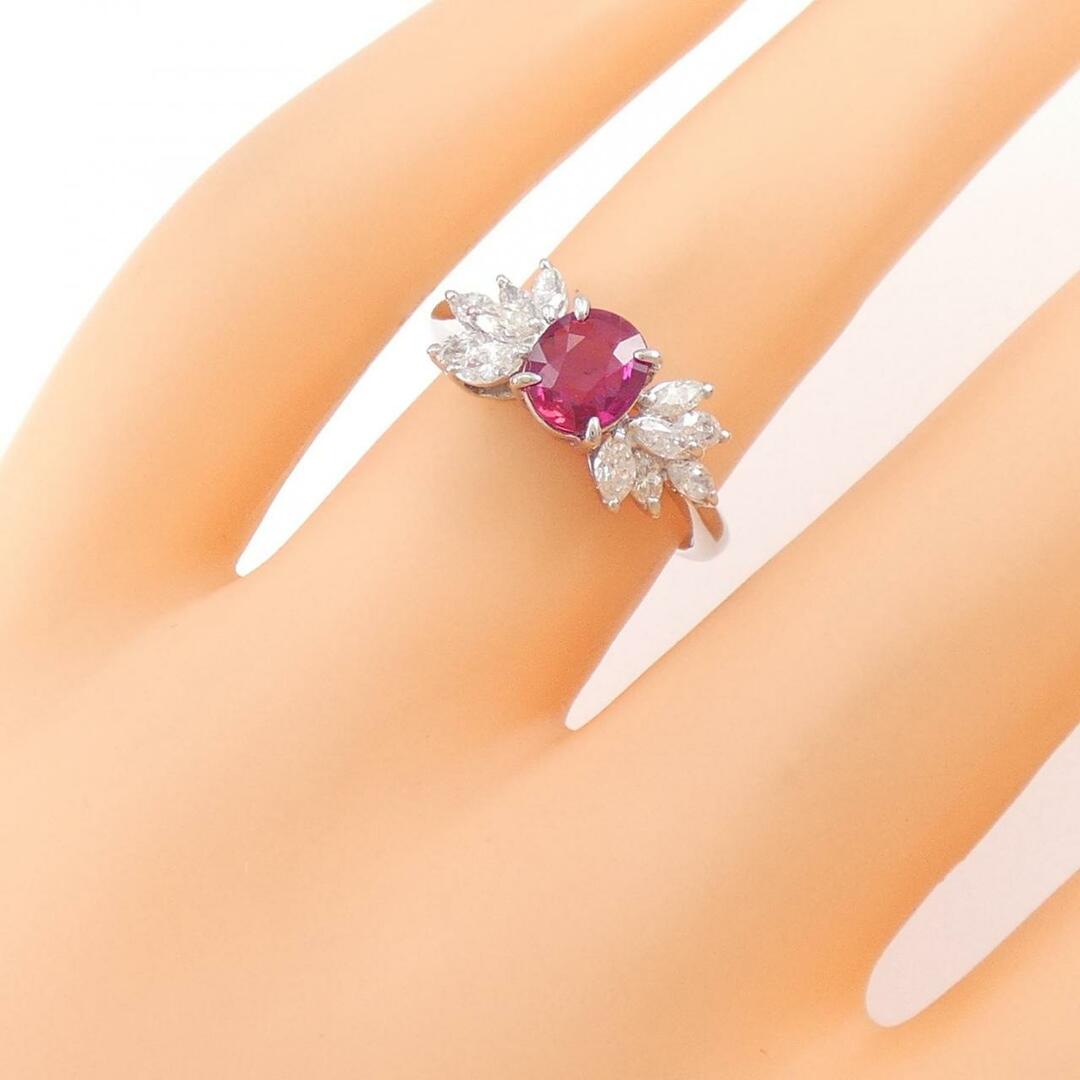 PT ルビー リング 0.85CT レディースのアクセサリー(リング(指輪))の商品写真