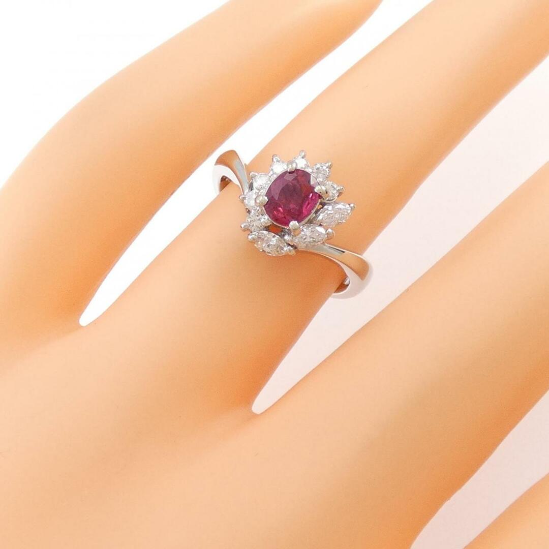 PT ルビー リング 0.50CT レディースのアクセサリー(リング(指輪))の商品写真