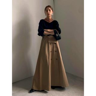 アメリヴィンテージ(Ameri VINTAGE)のASYMMETRY TRENCH SKIRT(ロングワンピース/マキシワンピース)