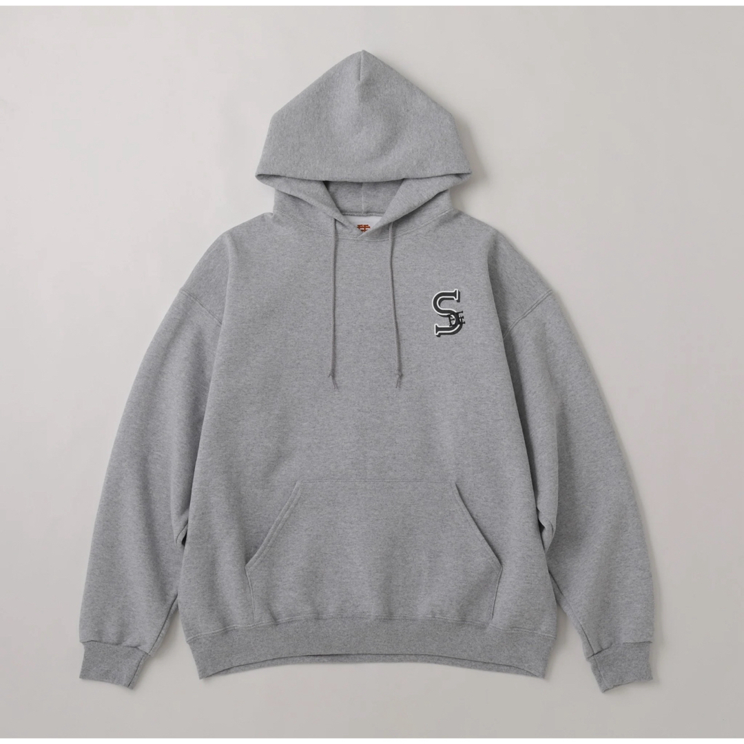 SEE SEE FONT LOGO HOODIE【GREY】メンズ