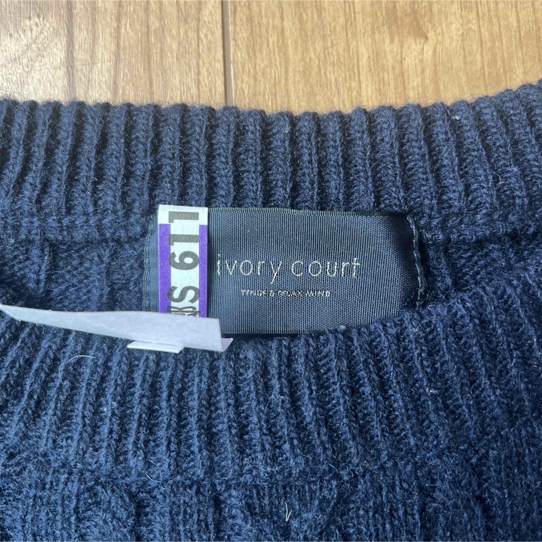 ivory court(アイボリーコート)の【ivory court】ウールケーブルクルーセーター レディースのトップス(ニット/セーター)の商品写真