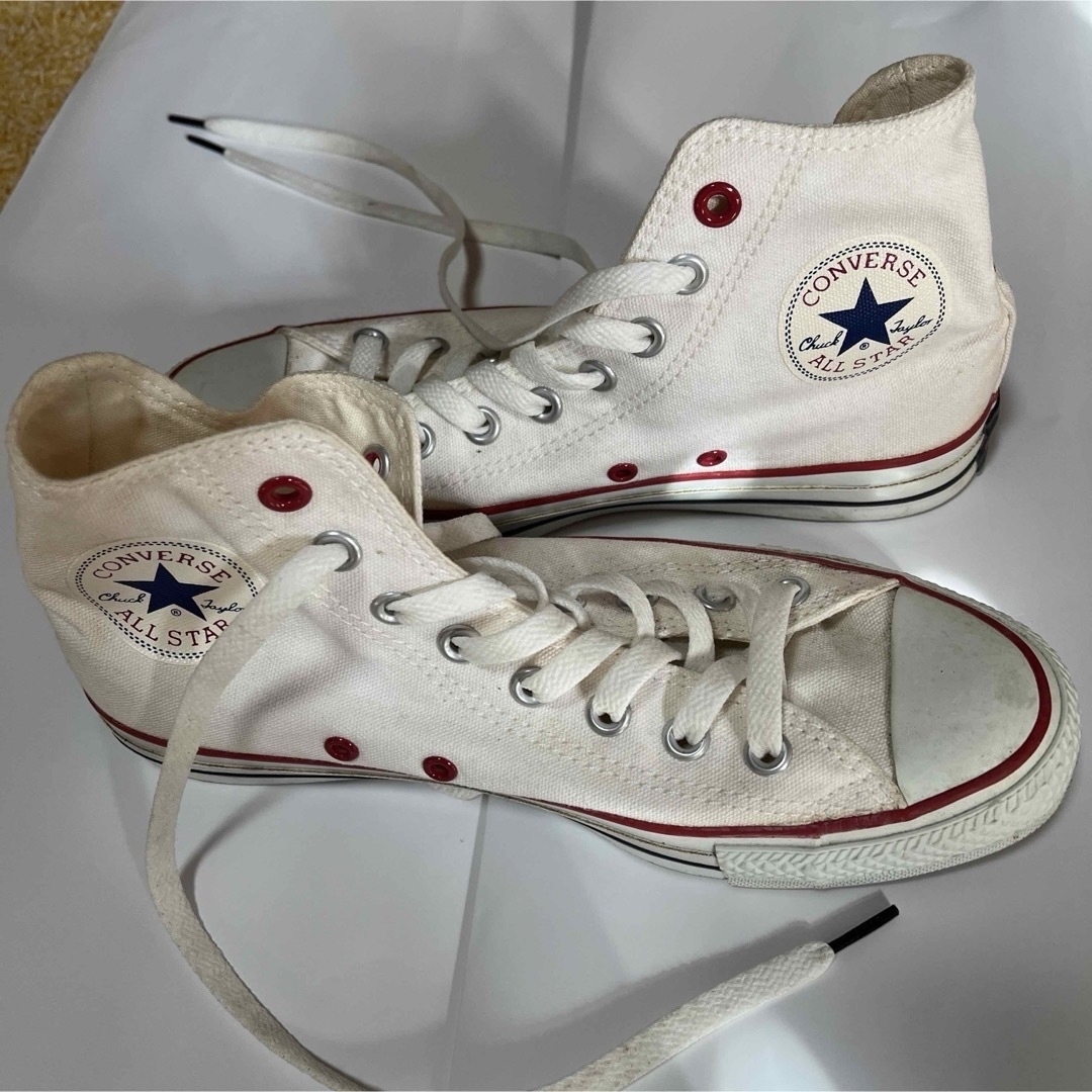 ALL STAR（CONVERSE）(オールスター)のコンバース　ハイカット　白 レディースの靴/シューズ(スニーカー)の商品写真