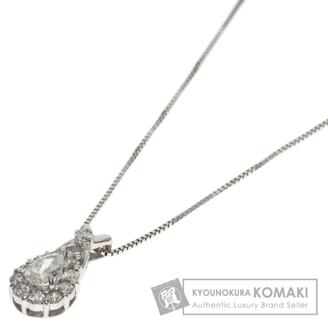 シルバー系SELECT JEWELRY ダイヤモンド ネックレス K18WG レディース