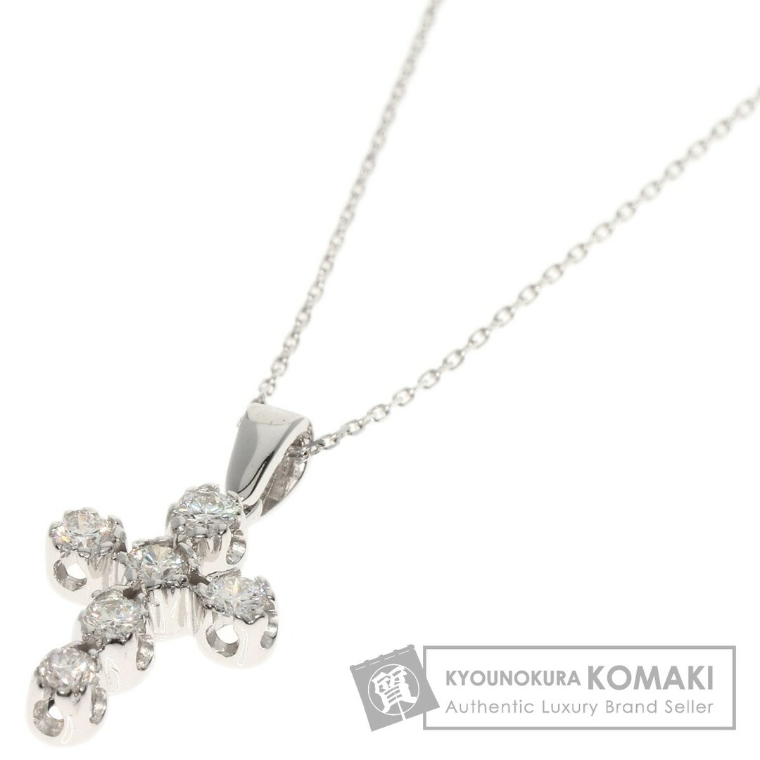 SELECT JEWELRY クロス ダイヤモンド ネックレス K18WG レディース51108014ブランド