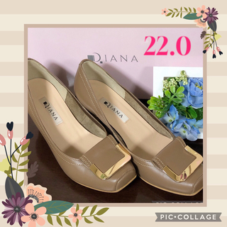 ダイアナ(DIANA)のDIANAダイアナパンプス22.0✨　ゴールドのバックルが素敵なアクセント💐(ハイヒール/パンプス)