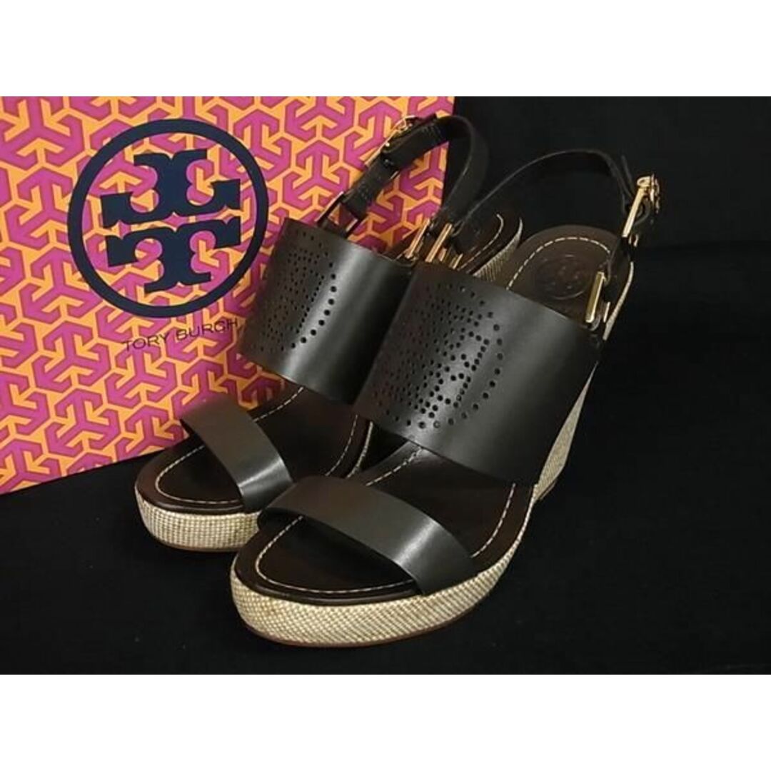 ■新品■未使用■ TORY BURCH トリーバーチ レザー ウェッジソール サンダル サイズ 9 (約26.0cm) 靴 シューズ ブラウン系  AU5183 | フリマアプリ ラクマ