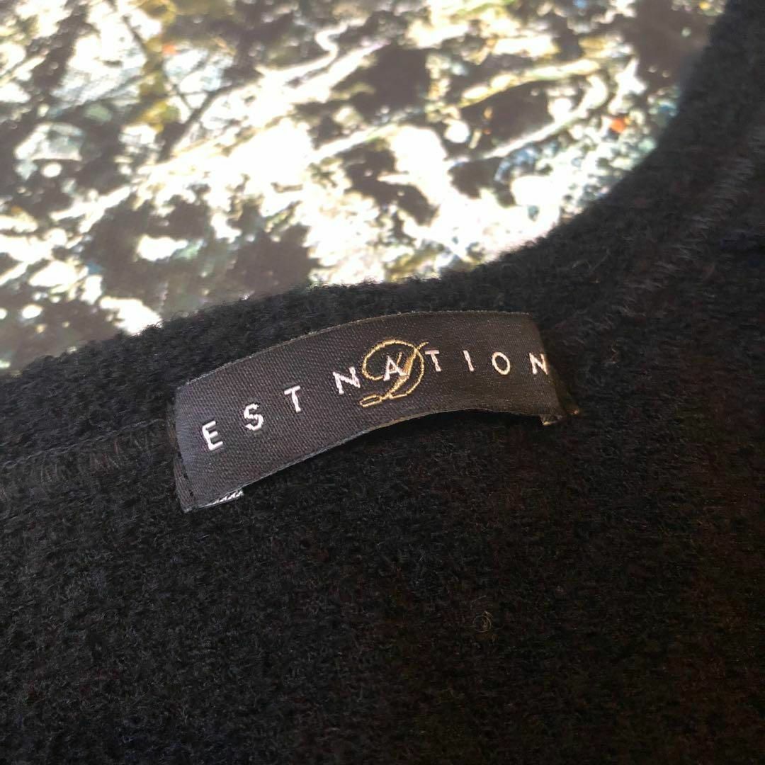 ESTNATION(エストネーション)の【美品】エストネーション-ESTNATION-ロングニットワンピース サイズM レディースのワンピース(ひざ丈ワンピース)の商品写真