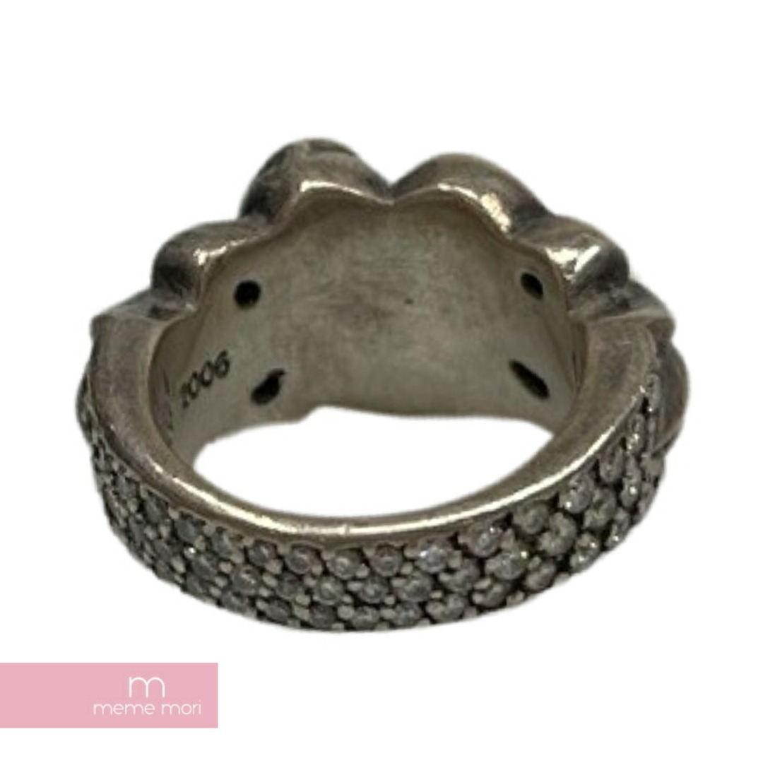 Chrome Hearts(クロムハーツ)のCHROME HEARTS Floral Heart Ring クロムハーツ フローラルハートリング 指輪 アクセサリー パヴェダイヤモンド シルバー925 【240105】【中古-B】【me04】 メンズのアクセサリー(リング(指輪))の商品写真