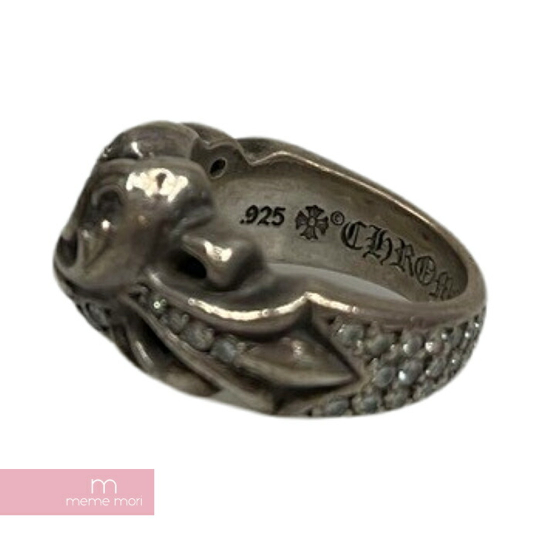 Chrome Hearts(クロムハーツ)のCHROME HEARTS Floral Heart Ring クロムハーツ フローラルハートリング 指輪 アクセサリー パヴェダイヤモンド シルバー925 【240105】【中古-B】【me04】 メンズのアクセサリー(リング(指輪))の商品写真