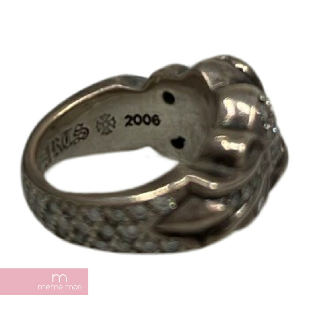 Chrome Hearts(クロムハーツ)のCHROME HEARTS Floral Heart Ring クロムハーツ フローラルハートリング 指輪 アクセサリー パヴェダイヤモンド シルバー925 【240105】【中古-B】【me04】 メンズのアクセサリー(リング(指輪))の商品写真