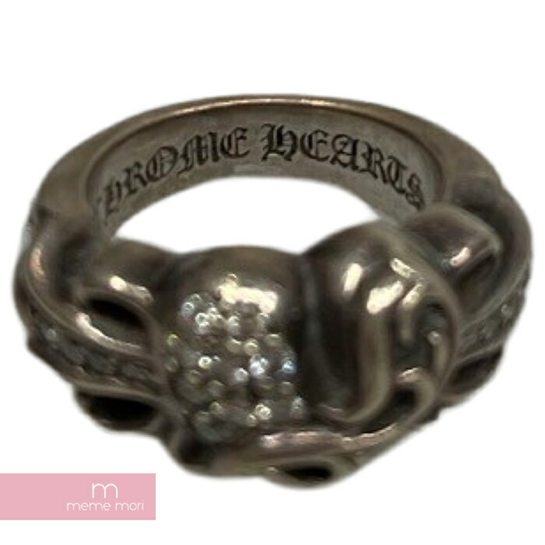 Chrome Hearts(クロムハーツ)のCHROME HEARTS Floral Heart Ring クロムハーツ フローラルハートリング 指輪 アクセサリー パヴェダイヤモンド シルバー925 【240105】【中古-B】【me04】 メンズのアクセサリー(リング(指輪))の商品写真