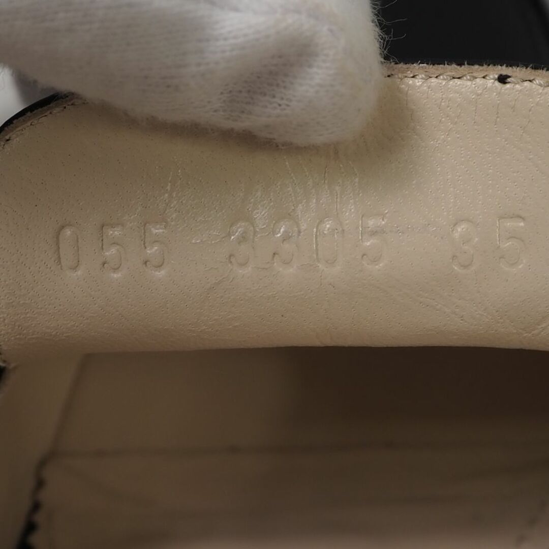 SARTORE(サルトル)の美品 SARTORE サルトル INTER CHAUSSURES スクエアトウ ヒールアップ ローファー 35(22.5cm) パンプス レディース AM5148C  レディースの靴/シューズ(ローファー/革靴)の商品写真