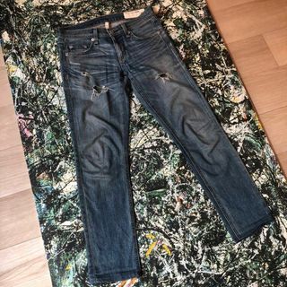 ラグアンドボーン(Rag & Bone)の【美品】ラグ&ボーン-Rag&bone-スキニーダメージデニムパンツ サイズM(デニム/ジーンズ)