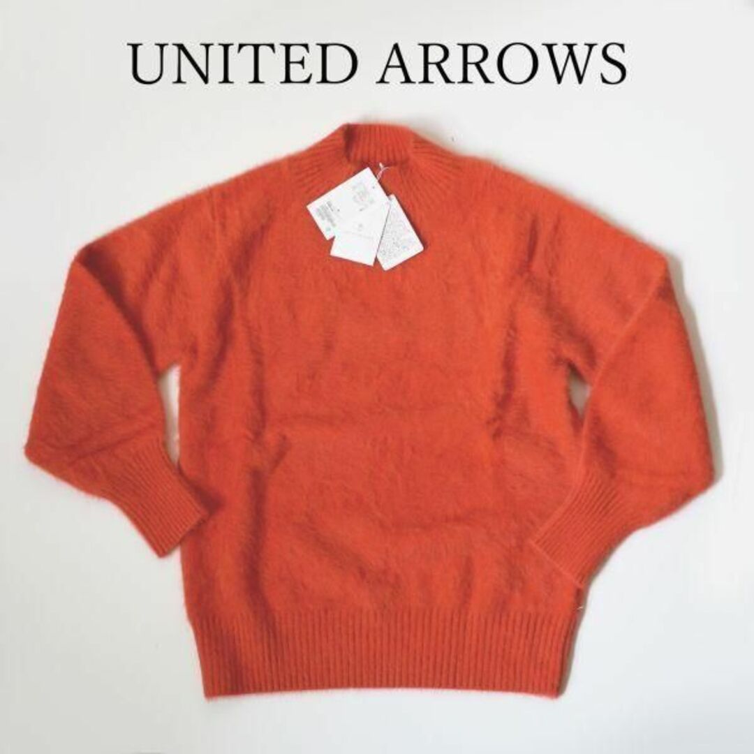 ユナイテッドアローズ UNITED ARROWS オレンジファーニット フリートップス