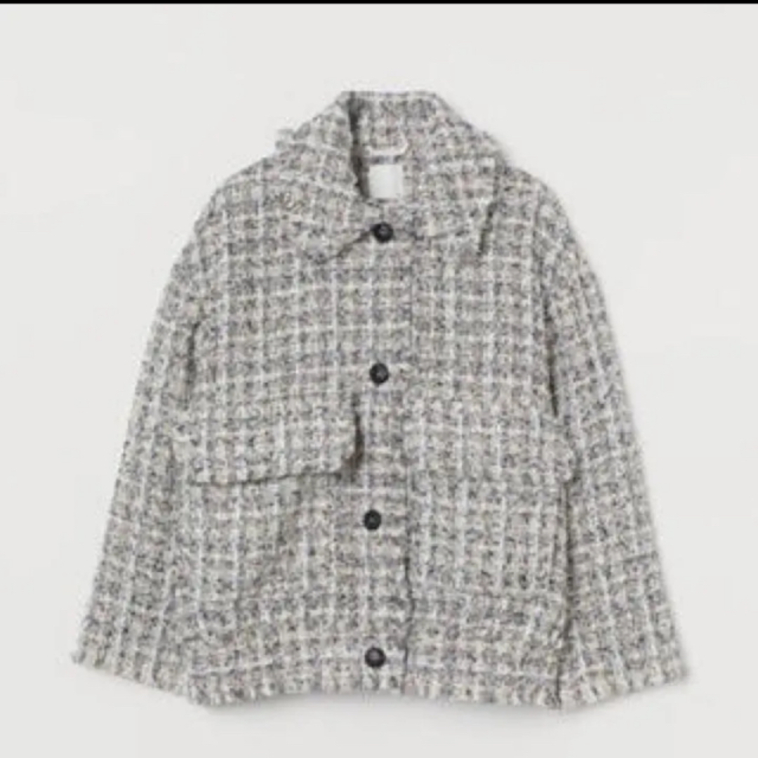 H&M(エイチアンドエム)のH&M ツイードジャケット　 レディースのジャケット/アウター(ノーカラージャケット)の商品写真