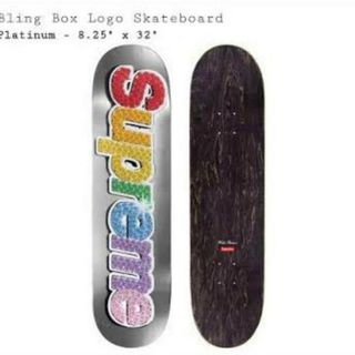 シュプリーム(Supreme)のSupreme bling box logo skateboard deck(スケートボード)