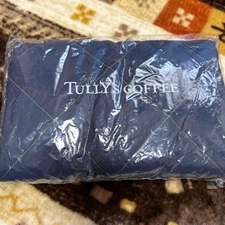 タリーズコーヒー(TULLY'S COFFEE)の新品未開封　タリーズコーヒー　キルティングブランケット　ネイビー(日用品/生活雑貨)