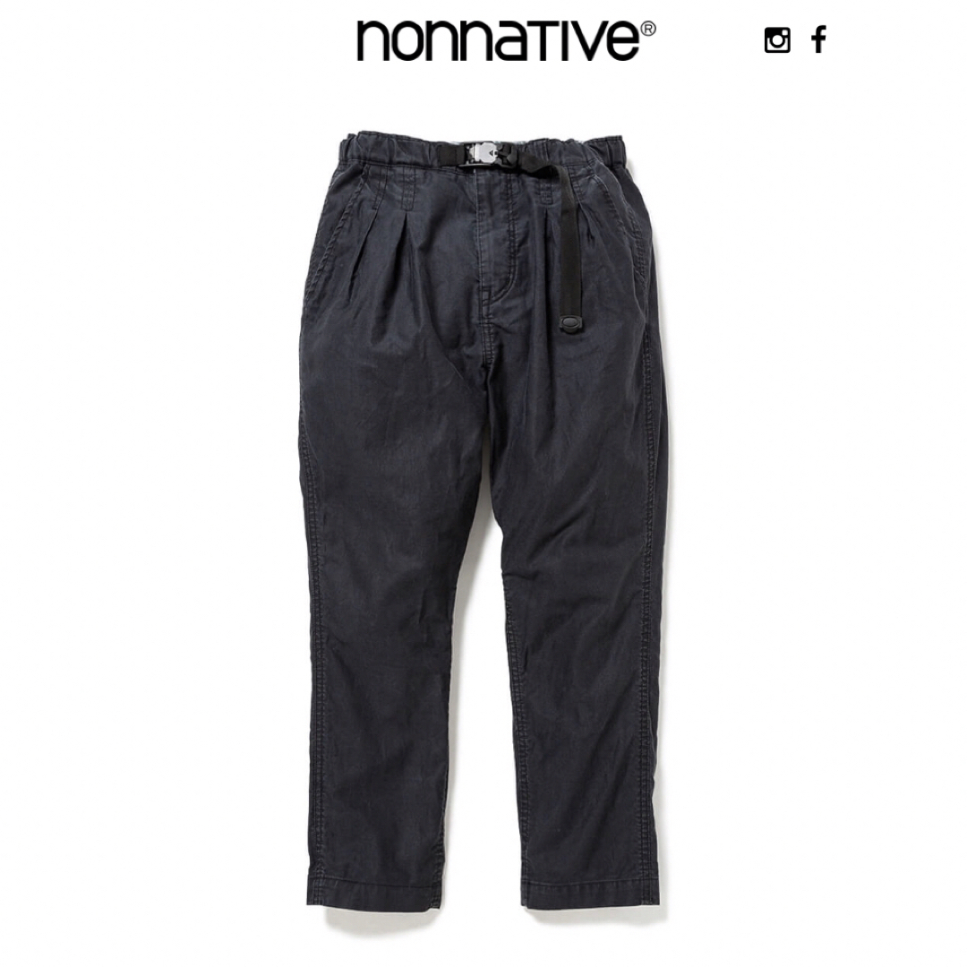 nonnative(ノンネイティブ)のnonnative EXPLORER EASY PANTS COTTON 黒 メンズのパンツ(ワークパンツ/カーゴパンツ)の商品写真