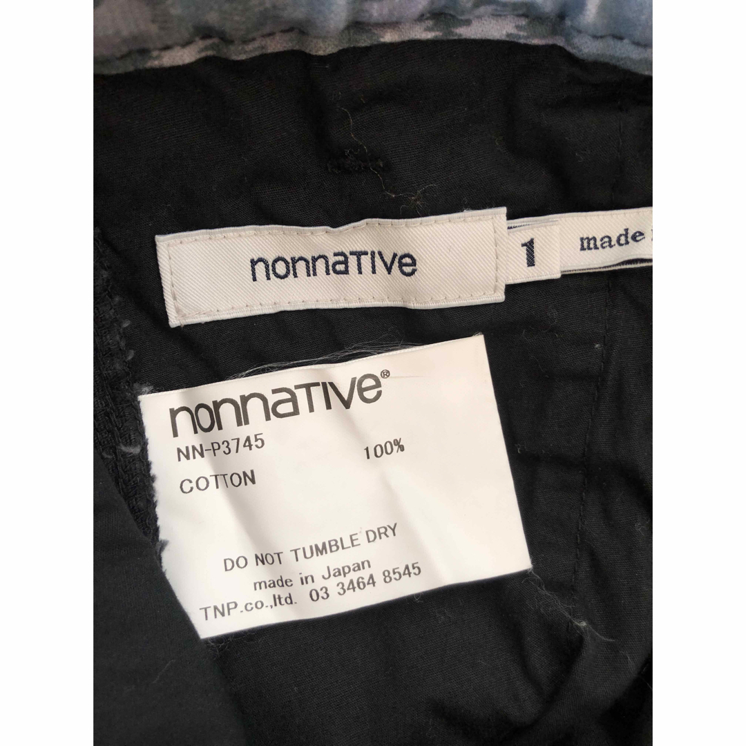 nonnative(ノンネイティブ)のnonnative EXPLORER EASY PANTS COTTON 黒 メンズのパンツ(ワークパンツ/カーゴパンツ)の商品写真