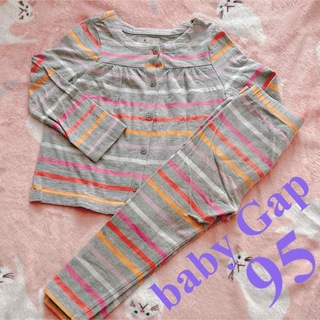 ベビーギャップ(babyGAP)のbaby Gapセットアップ ボーダー size95(カーディガン)