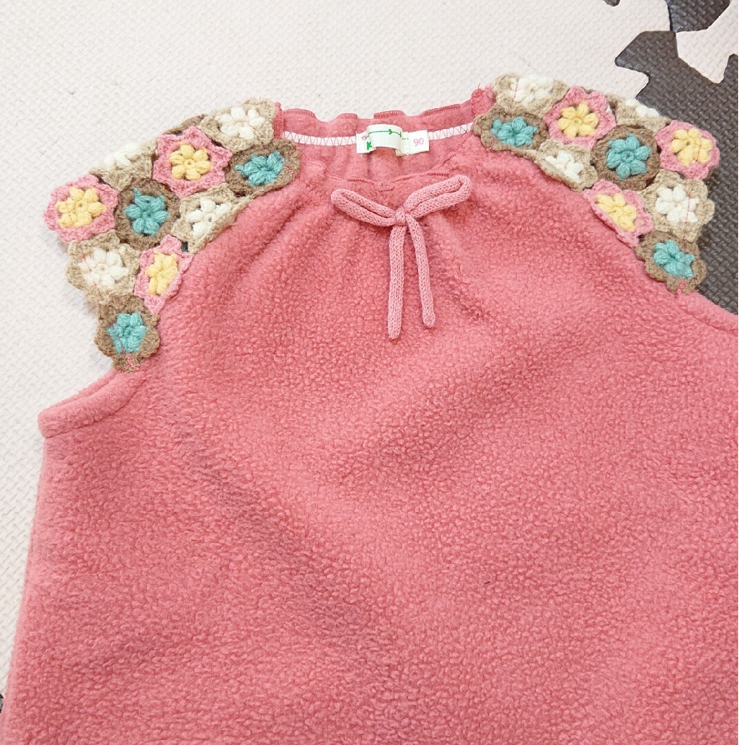 ニットプランナー KP  90サイズ ベスト キッズ/ベビー/マタニティのキッズ服女の子用(90cm~)(その他)の商品写真